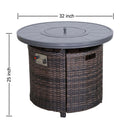 Outdoor Fire Pit Table With Lid by HouseOfZazla