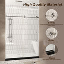 Frameless Shower Door, Smooth Sliding Tracks by HouseOfZazla