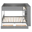 Bunk Bed With 2 Drawers And Multi Layer Cabinet by Unique Piece Furniture