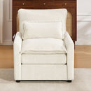 Modern Single Seat Accent Chair With Side Storage Pockets by HouseOfZazla