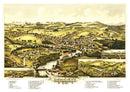 Vintage Map of Henniker, New Hampshire 1889