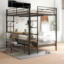 Ethan - Bunk Bed With Desk, Charging Station, Storage Shelves by Unique Piece Furniture