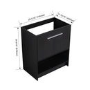 Modern Freestanding Bathroom Vanity With 2 Doors by HouseOfZazla