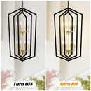 8-Light Lantern Tired Farmhouse Ceiling Hanging Light
