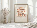 New Every Morning Scripture Print