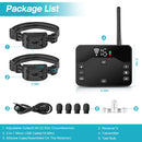 2 In 1 Wireless Electric Dog Fence Waterproof Pet Shock Boundary Containment System Electric Training Collar with 2 Receiver Collars for Small Medium
