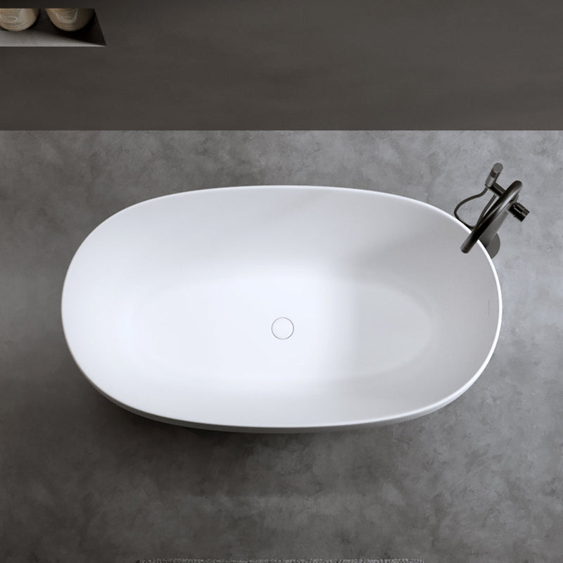 47'' Independent Solid Surface Resin Stone Bathtub, photo 5 of 10