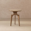 Carmel - Round Side Table - Antique Brown by HouseOfZazla