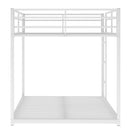 Metal Bunk Bed, Low Bunk Bed With Ladder by HouseOfZazla