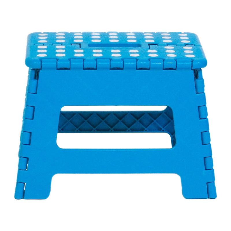 2 Packs Non-Slip Foldable Step Stool with Handle, Blue