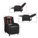 Massage Racing Gaming Single Recliner Chair by LJGDeals