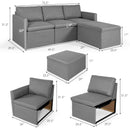 Convertible L-Shaped Sectional Sofa Couch with Reversible Chaise by LJGDeals
