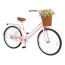 26" Beach Cruiser Bike for Women with Basket and Rear Rack by LJGDeals