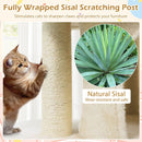 26 Inch Cat Tower with Large Padded Push Perch and Dual Condos by LJGDeals
