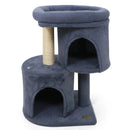 26 Inch Cat Tower with Large Padded Push Perch and Dual Condos by LJGDeals