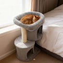 26 Inch Cat Tower with Large Padded Push Perch and Dual Condos by LJGDeals