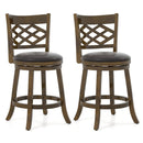 26 Inch Counter Height Bar Stools Set of 2 with Rubber Wood Frame by LJGDeals