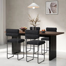26 Inch Counter Height Bar Stools Set of 2 with Metal Frame and Footrest by LJGDeals