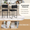 26 Inch Counter Height Bar Stools Set of 2 with Metal Frame and Footrest by LJGDeals
