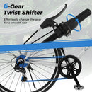 26 Inch Mountain Bike Adjustable with 6-Speed and All-terrain Rubber Wheels by LJGDeals
