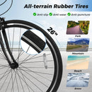 26 Inch Mountain Bike Adjustable with 6-Speed and All-terrain Rubber Wheels by LJGDeals
