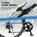 26 Inch Mountain Bike Adjustable with 6-Speed and All-terrain Rubber Wheels by LJGDeals