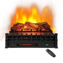 26 Inches Infrared Quartz Electric Fireplace with Realistic Pinewood Ember Bed by LJGDeals