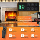 26 Inches Infrared Quartz Electric Fireplace with Realistic Pinewood Ember Bed by LJGDeals