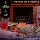 26 Inches Infrared Quartz Electric Fireplace with Realistic Pinewood Ember Bed by DirectDeals