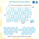 26 Pieces Interlocking ABC Play Mats with Detachable Letters by LJGDeals