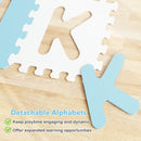 26 Pieces Interlocking ABC Play Mats with Detachable Letters by LJGDeals