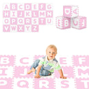 26 Pieces Interlocking ABC Play Mats with Detachable Letters by LJGDeals