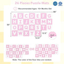 26 Pieces Interlocking ABC Play Mats with Detachable Letters by LJGDeals