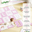 26 Pieces Interlocking ABC Play Mats with Detachable Letters by LJGDeals