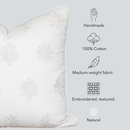 Arden Embroidered Pillow Cover | Natural by Apartment No.3