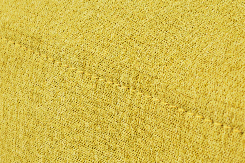 65" Mid-Century Modern Fabric Corner Lounge Chair, Upholstered Indoor Chaise Lounge for Bedroom, Office, Small Living Room & Apartment