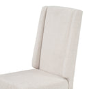 6-Piece Classic Dining Table Set, Rectangular Extendable Dining Table with two 12"W Removable Leaves and 4 Upholstered Chairs & 1 Bench for Dining Room (Brown+White)