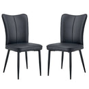 Minimalist Style Minimalist Dining Chairs With Metal Legs by Unique Piece Furniture