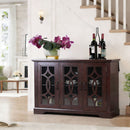 Spacious Sideboard With 3 Doors - Ox Blood Red by HouseOfZazla