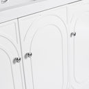 Modern Freestanding Bathroom Vanity With Soft Close Cabinet Doors by HouseOfZazla