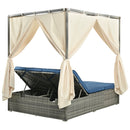 Adjustable Sun Bed With Curtain,High Comfort,With 3 Colors