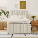 Upholstered Design Platform Bed With Trundle by Unique Piece Furniture