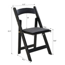 Solid Wood Upholstered Folding Chair Set, Dining Room (Set of 4) by HouseOfZazla