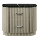 Travonte - Nightstand - Gray / Beige by Unique Piece Furniture
