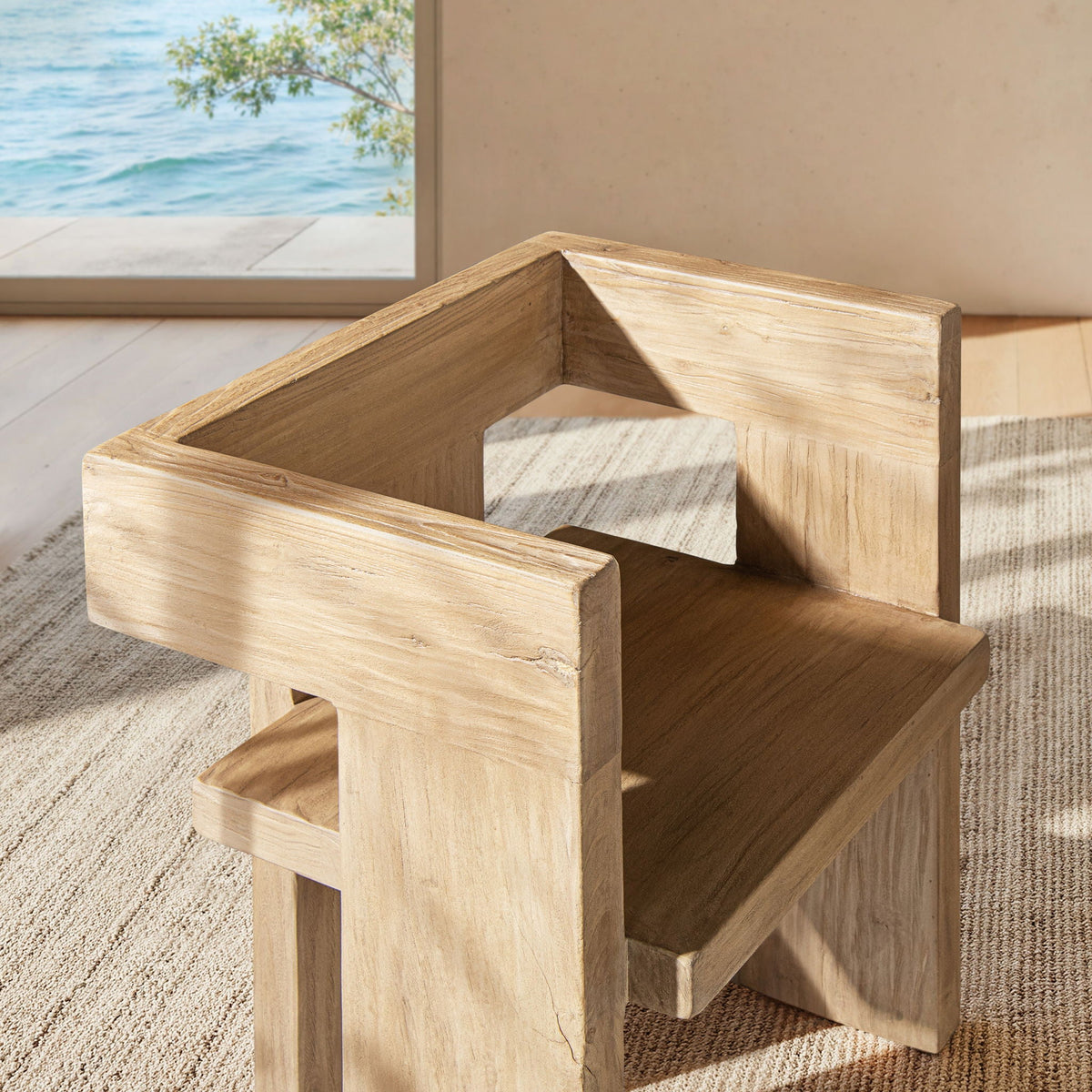 Avenel - Sculptural Block Accent Chair, photo 5 of 28