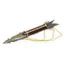 Metal Replica Knights Templar Ornate Dagger Prop with Sheath - Sharp Blade NOT A TOY