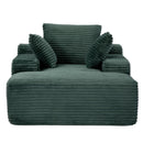 Oversized Chaise Lounge Chair Cozy Cloud Couch With 3 Throw Pillows And Wide Armrest by HouseOfZazla