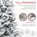 HOMCOM 9 Foot Pine Snow Flocked Artificial Christmas Tree