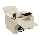 270 Degree Swivel Power Recliner With Tray Table, Phone Holder, Cup Holder, USB Port by HouseOfZazla