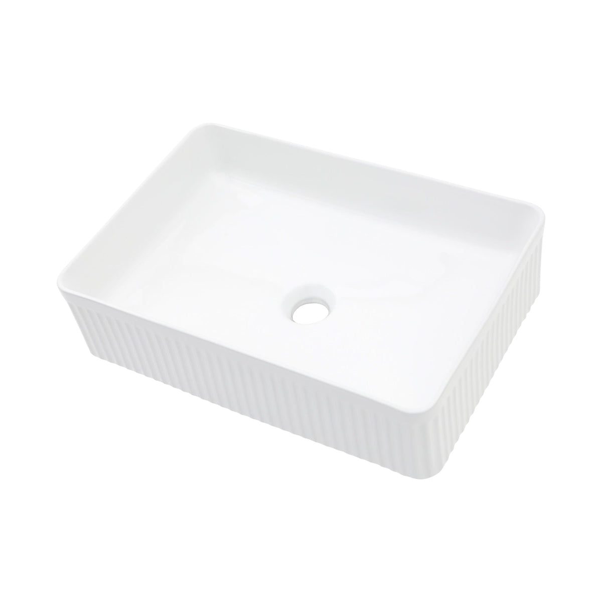 Modern Ceramic Rectangular Vessel Bathroom Sink, photo 4 of 20